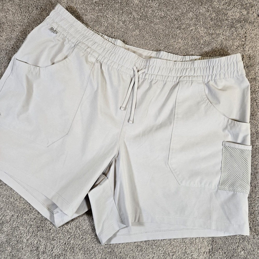 Columbia‎ PFG Mens Trunks XL Beige Cargo Swim Trunks Omni-Shade